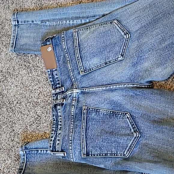 STUNNING CRYSP ACID WASH MOTO SKINNY JEANS - Picture 1 of 12